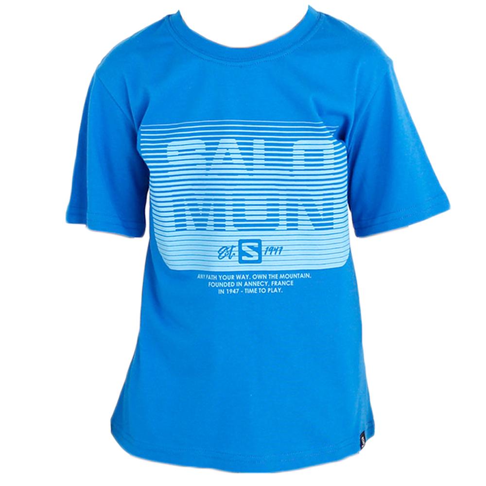 Salomon T-Shirts Børn Blå - TOMMY SS B (HWQXV-5347)